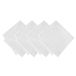 Elrene Home Fashions Continental Solid Texture Water- en vlekbestendige stoffen eetservetten, set van 4, 17"x17", wit