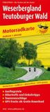 Motorradkarte KOMPASS Karten Weser highlands - Teutoburger Wald