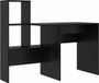 Bureau Zwart Eiken Bois de placage 131,5 x 50 x 106,5 cm