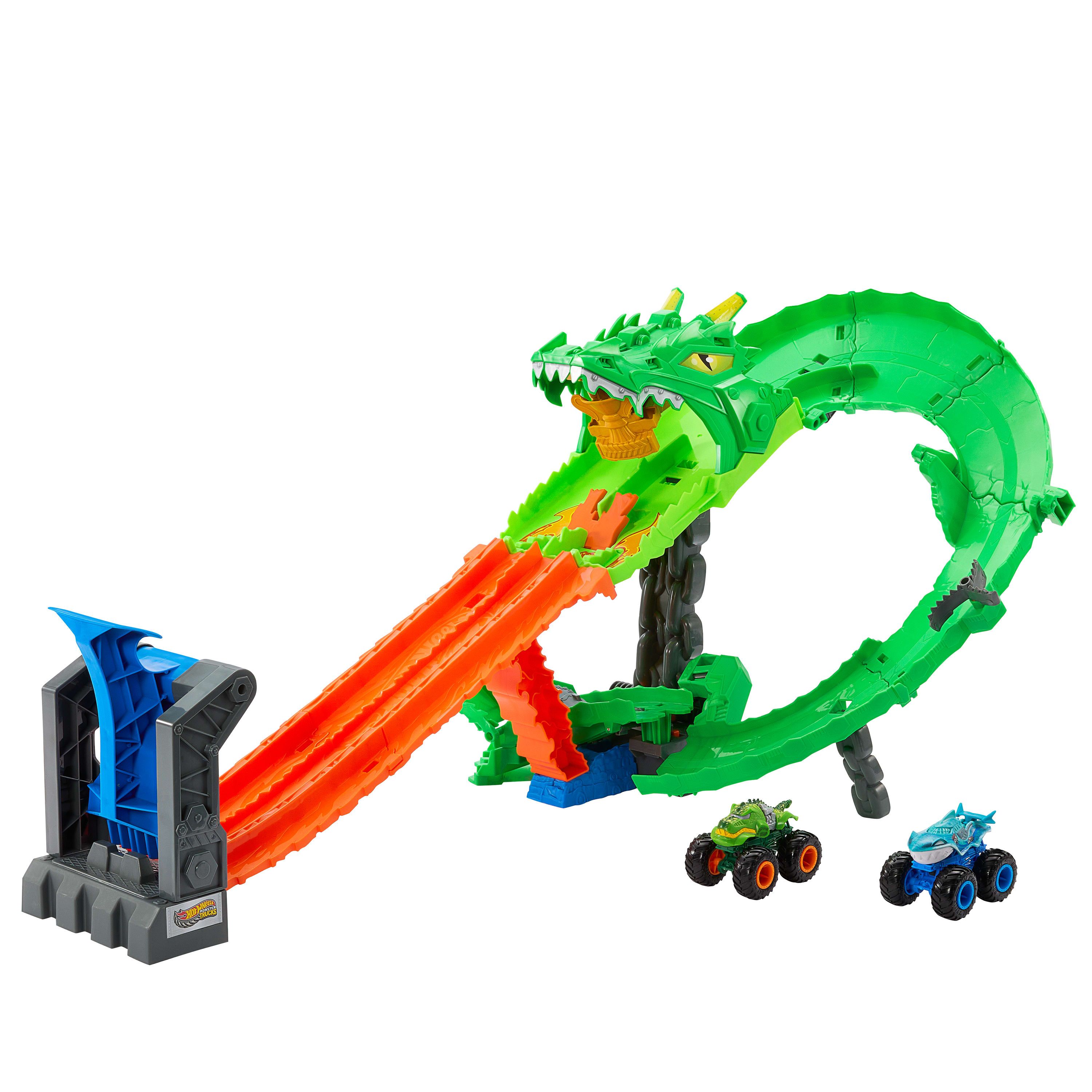 Hot Wheels Monster Trucks DRAGON DEMOLITION - Monster truck & track set - Multicolour