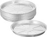 Merkloos Relaxdays Set van 25 aluminium schalen - Rond, Zilver