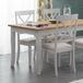 Julian Bowen Davenport set van 2 olifant grijze eetkamerstoelen