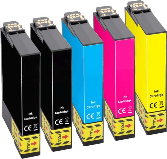 InktDL Compatible inkt cartridges voor Epson 29 / 29XL | Multipack van 5 cartridges voor Expression Home XP235, XP245, XP247, XP255, XP257, XP332, XP335, XP342, XP345, XP32, XP355, XP432, XP435, XP442, XP445, XP452, XP455