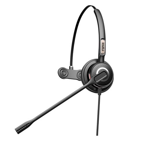 Fanvil HT201 Headset - Bedraad - Monauraal - Zwart
