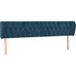 Tête de lit velours bleu foncé 183x23x78/88 cm
