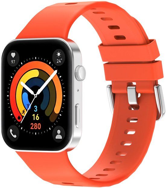 imoshion Huawei Siliconen bandje - Geschikt voor Huawei Watch Fit 3 - Oranje