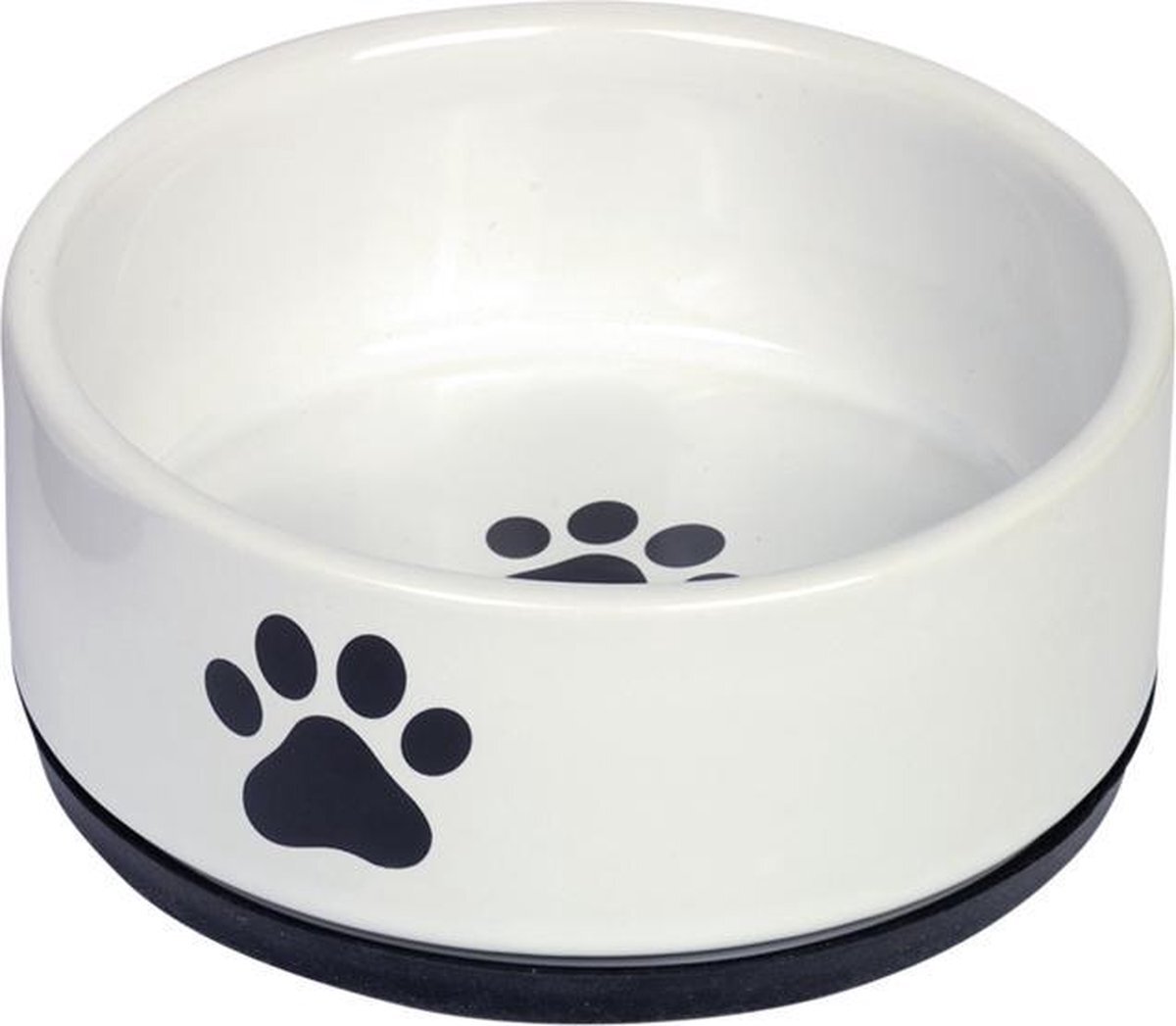 Nobby voerbak keramisch paw - 14 cm wit