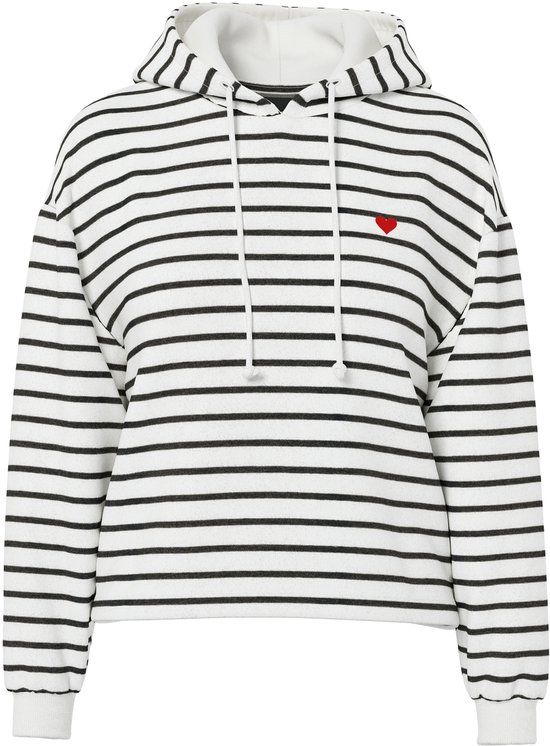 PIECES PCCHILLI LS HOODIE STRIPES EMB NOOS BC Meisjes Sweaters