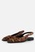 Tamaris Slingbacks bruin Panterprint Leer - Maat 39