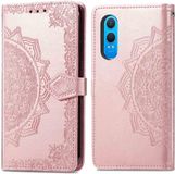 imoshion Hoesje - Geschikt voor OnePlus Nord CE 4 Lite 5G - Mandala Bookcase - Rosé Goud