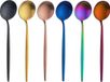 Cuillère de table acier inoxydable 304, 6 pièces, mat, 21,1 cm