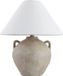 HOME DELUXE Grande lampe de table aspect pierre RITA - Blanc