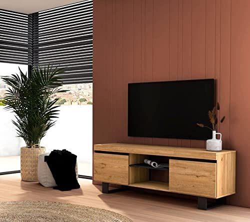 Skraut Home TV140NATBOCATALL02 - TV meubel - 140 x 40 x 53 cm