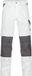 DASSY Tweekleurige werkbroek met kniezakken - Wit/Cementgrijs - Maat 62