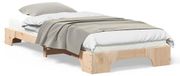 vidaXL Bedframe - Massief grenenhout - Naturel - 80 x 220 cm
