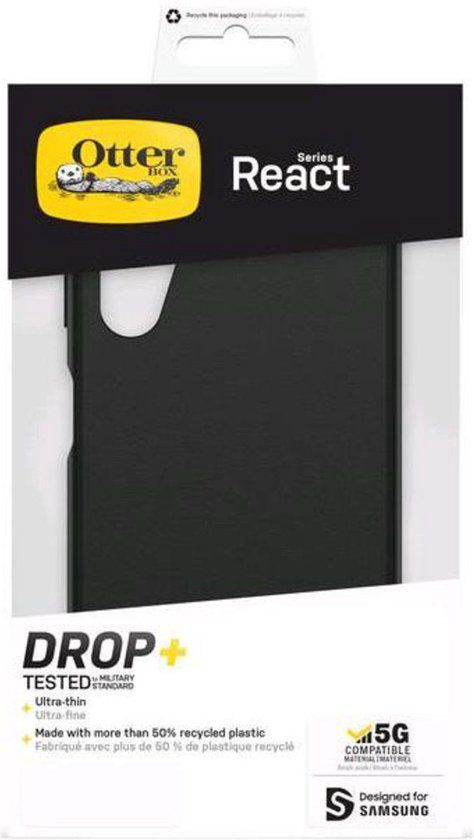 OtterBox React Backcover voor de Samsung Galaxy A14 (5G) - Zwart