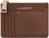Lazarotti Bologna Leren sleutelhanger Kaarthouder leer 11,5 cm met air tag compartiment - blauw