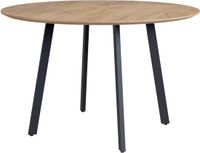 Vicco Halvar Eettafel – 120 x 120 cm Zwart