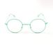 Contacta Dots Leesbril voor dames en heren, lichte en kleurrijke bril, rond frame, dioptrie + 1,50, aquablauw, verpakking met brillenkoker, 25 g