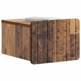 vidaXL Muurbevestigde Nachttafel Oud Hout 33 x 34,5 x 24 cm