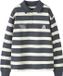 NAME IT - NKMLEANDRO LS NREG SWEAT POLO BOX - Jongens - Sweaters - Katoen - 100 % - Herfst/Winter - Ombre Blue - Maat 146/152