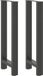 vidaXL Bartafelpoten - 2 stuks - 40x(100-101) cm - Staal - Antraciet
