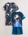 Next Jongens Set van 2 korte pyjama's Blauw
