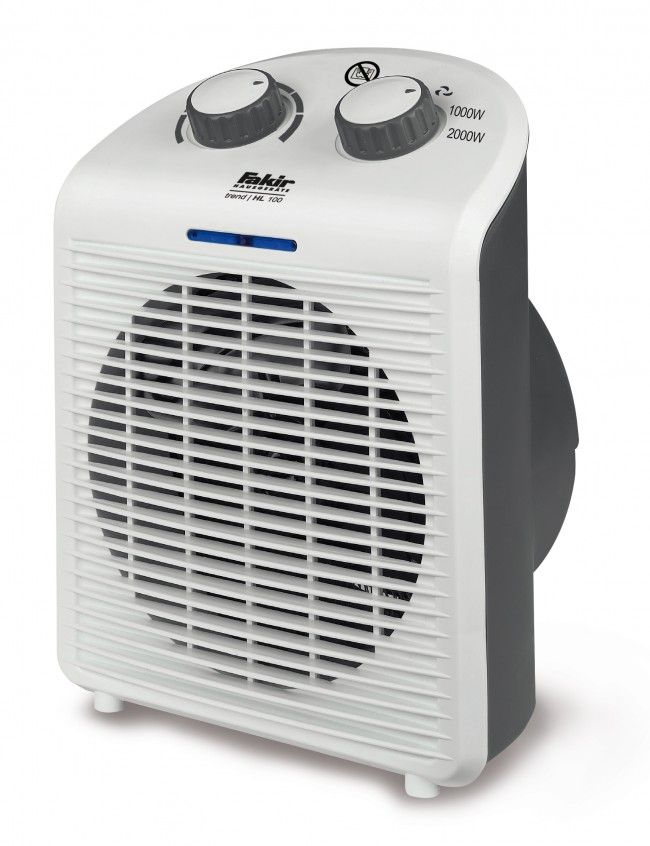 Fakir Trend HL 100 - Elektrische Ventilator Verwarming - 2000W - Wit/Grijs