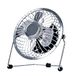 Status Status USB-bureauventilator | 4 inch draagbare mini-ventilator | Kleine ventilator met enkele snelheid | Chroom | SUSBCRMFAN1PKB4