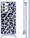 iMoshion Hoesje Samsung Galaxy A53 - Siliconen Back Cover met Koord - Animal Lila