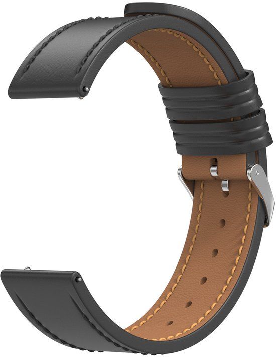 imoshion Modern leren bandje - Universeel 22 mm aansluiting - Zwart