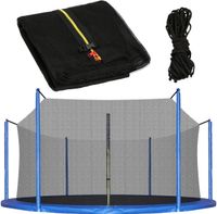 springos Veiligheidsnet Trampoline | Ø 366 cm | Zwart