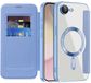 Techsuit SmartMag Book Case iPhone 16e / iPhone 17e Bleu clair