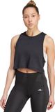 Adidas Performance Essentials Korte Yogatanktop - Dames - Zwart