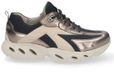 Durea Leer combi E 21941/3 Zwart comb Vrouwen Lage sneakers E