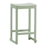 Artek - Atelier Bar Stool Beech Green Lacquered Low