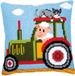 VERVACO Borduurpakket Kussen Kruissteek TRACTOR