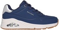 Skechers UNO - GOLDEN AIR Dames Sneakers - Donkerblauw / Zilver