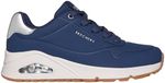 Skechers UNO - GOLDEN AIR Dames Sneakers - Donkerblauw / Zilver