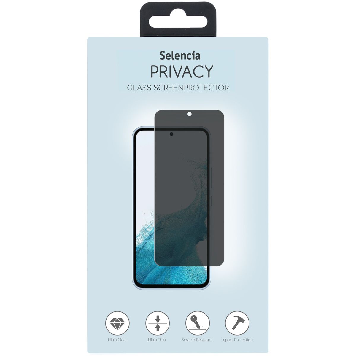 Selencia Gehard Glas Privacy Screenprotector voor Samsung Galaxy S23 FE / A54 (5G) - 9H - Transparant