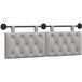 Maison Exclusive Tête de lit suspendue gris nuage tissu