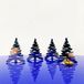 Merkloos / Sans marque Alessi Barkplace Tree Kerstboompjes Inclusief Magneet RVS 4 Stuks