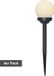 Star Trading Zonnepaaltjeset Bol, 4 stuks, Wit, LED, Schemersensor, Warm Wit, Buiten, 27 cm