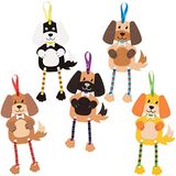 Baker Ross FE397 Honden hangende decoratie set - pak van 5, Creatieve knutselbenodigdheden voor kinderen om te maken en mee te versieren.