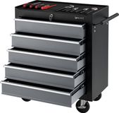 pro.tec Gereedschapswagen 5 lades 69x33x77,5 cm zwart