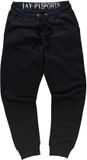 JAY-PI - Heren - Sweatpants met tunnelkoord moderne pasvorm - Zwart - Maat XXL