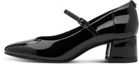 Tamaris Dames Pumps 1-22312-43 001 Zwart Synthetisch Blokhak 3-4 cm Maat 38 EU