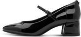 Tamaris Dames Pumps 1-22312-43 001 Zwart Synthetisch Blokhak 3-4 cm Maat 38 EU