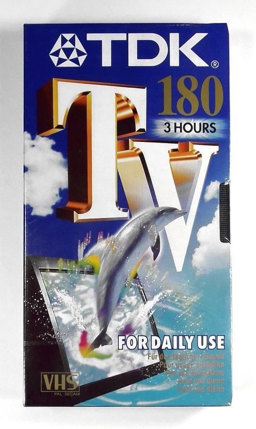 TDK VHS videoband E-180 TV