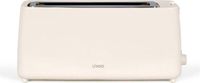 LIVOO Toaster, lange broodslottoaster LIVOO DOD168C, 900 W, 7 bruiningsgraden, kruimelbak, crèmekleurig